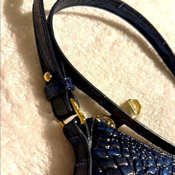 Brahmin Blue Crocodile Embossed Crossbody Bag - Picture 4 of 8